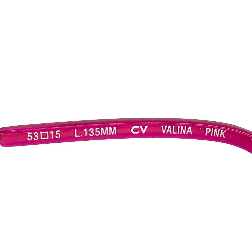 BCBGMAXAZRIA Eyeglasses Frames VALINA PINK Gold Butterfly Full Rim 53-15-135